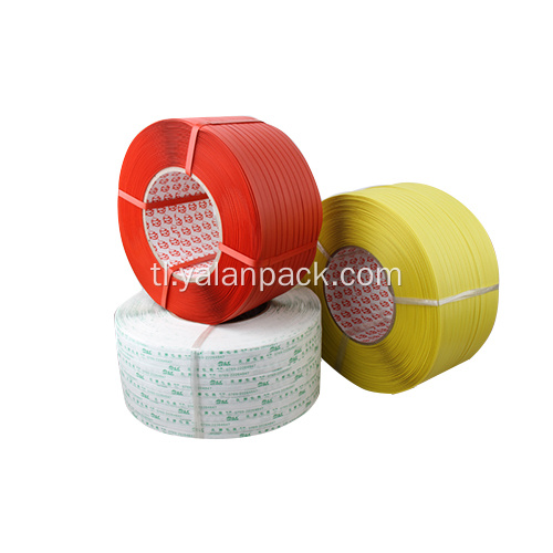 White color plastic packaging polypropylene strapping.